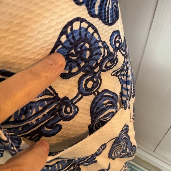 Lilly Pulitzer Vanna Strapless Dress 8 Fallin In Love Jacquard EUC - Picture 5 of 12